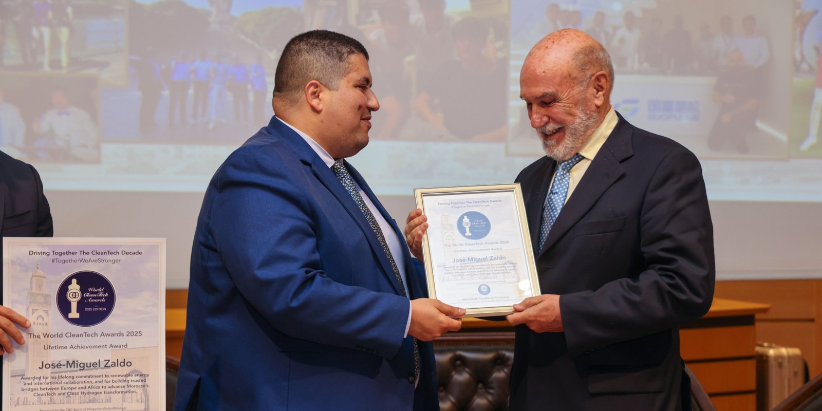 José Miguel Zaldo recibe el Lifetime Achievement Award en Casablanca.